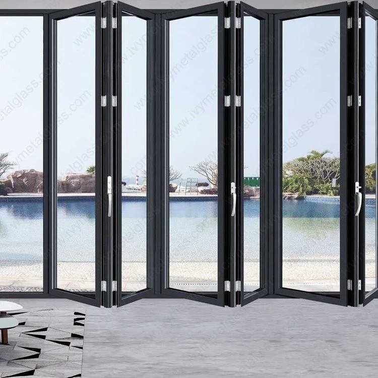 Aluminium Heavy Bi-folding Qhov Rooj