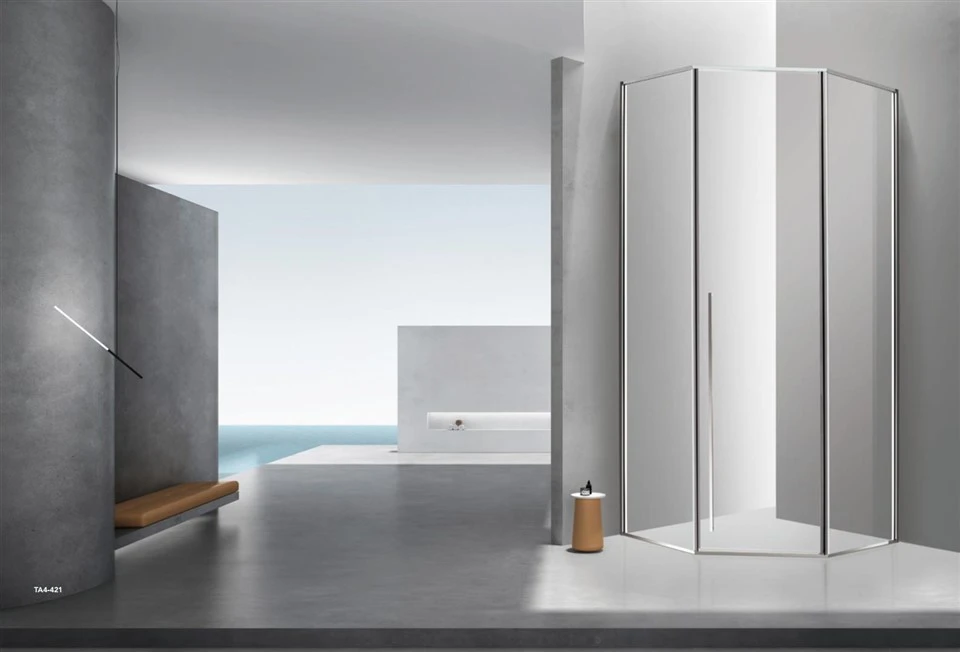 Pob Zeb Diamond Shower Room Nrog Casement Qhov Rooj