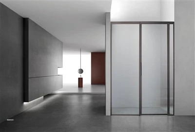 Curved Plate Handle Shower Room